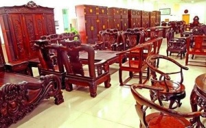 杭州高价收购二手红木家具大红酸枝古典雕花红木回收