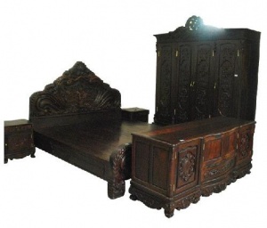 杭州高价回收二手红木家具大红酸枝成套沙发卧室家具收购