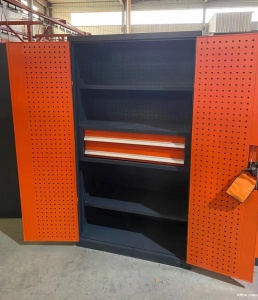 五金工业重型工具柜加厚车间置物柜铁皮柜多功能双开门