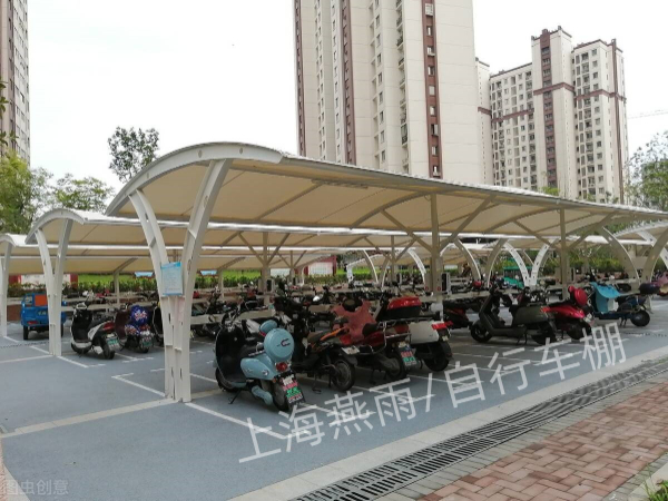 定制非机动车电动车停车棚/膜结构单车棚/燕雨设计安装公司